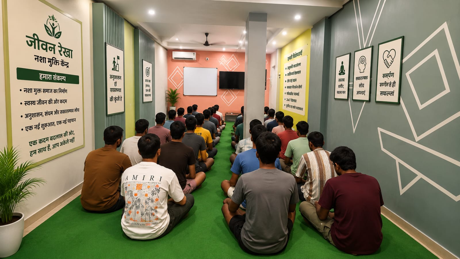 Yoga and meditation session